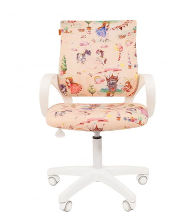 Детское кресло CХАИРМАН ТИН (Кидс) 103 ЛТ (ЛТ) белый пластик Принцессы / CHAIRMAN (Kids) (LT)_1