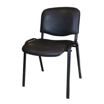 Стул для посетителей ЕЧаир Рио ИЗО чёрный к/з чёрный В-14/ПВ-1 19181 / EChair Rio V-14/PV-1_0