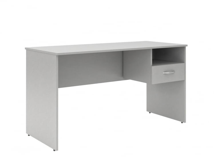 Стол письменный (С-1400) с правой подвесной тумбой Белый / (S-1400)_0