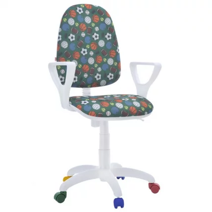 Кресло Престиж КИДС Белый каркас Штурвалы / KIDS_0