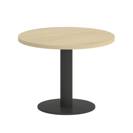 Стол журнальный круглый ХОМЕ ОФФИCЕ ВР.СП-5-60.1Г Акация Лорка/Антрацит металл / HOME OFFICE VR.SP-5-60.1G_0