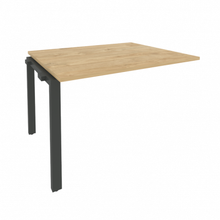 Проходной наборный элемент переговорного стола ОНИКС О.МП-НПРГ-2 Тиквуд Светлый/Антрацит / ONIX O.MP-NPRG-2_0