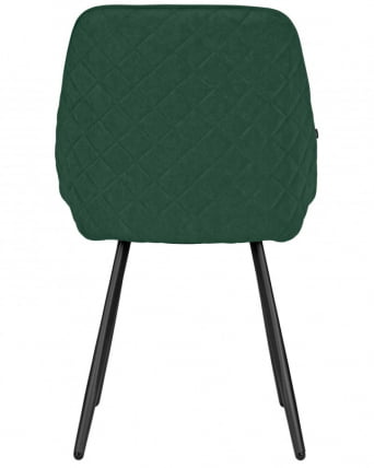Стул обеденный ДОБРИН СТЕЛЛА (ЭМАЛЬ ЧЕРНЫЙ МУАР велюр Катаниа Изумруд) / DOBRIN STELLA Catania Izumrud)_2