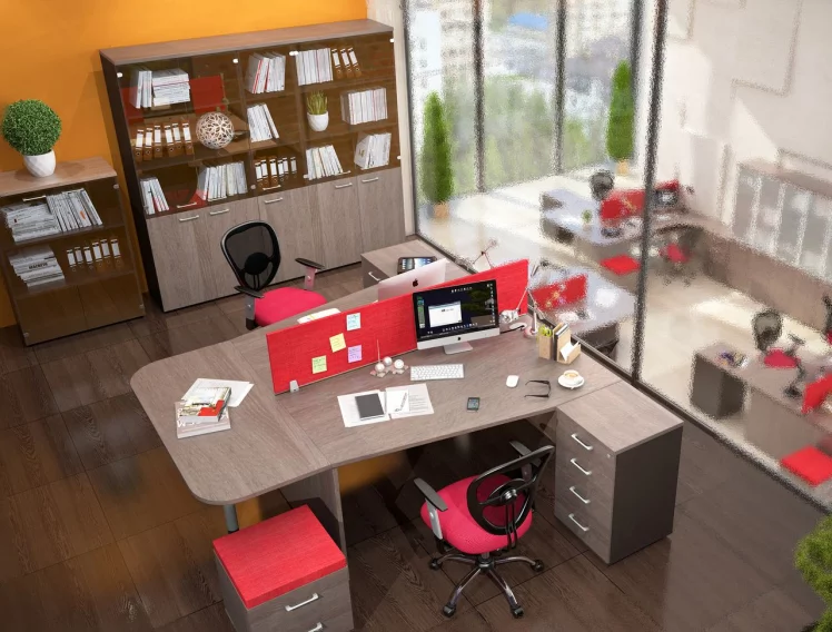 Набор для персонала (11 предметов) КСтен (Дуб Сонома/Рено)_31595 / Xten_0