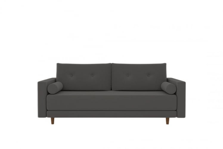 Диван прямой Санднес (Берхоусе) Цвет фасада: Серый велюр; Тип: Прямой; Материал фасада: Металл/Велюр / (Berhouse)_0