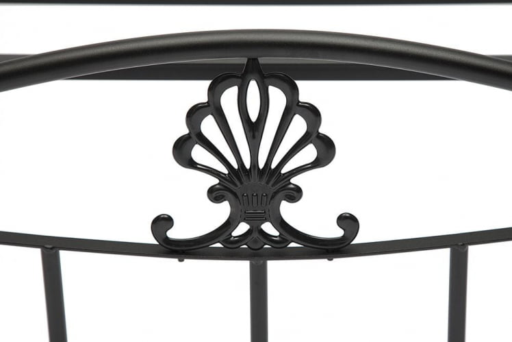 Кровать РУМБА (АТ-203)/ РУМБА дерево гевея/металл, 160х200 см (доубле бед), красный дуб/черный / (AT-203)/ RUMBA (double bed),_4