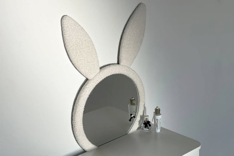 Набор детский Зайка МК-0019 белое дерево/белый (плюш) / MK-0019_6