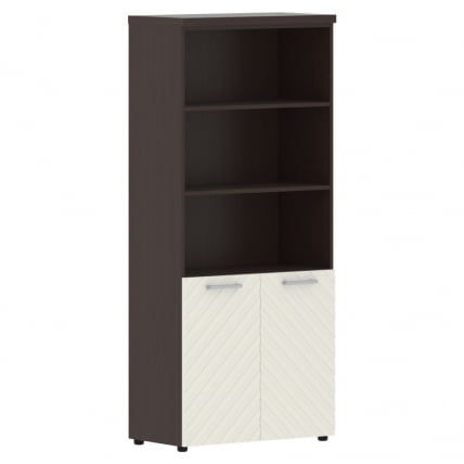 Шкаф с 1 комплектом глухих малых дверей и топом Торр ЛУКС ТЛХC 85.5 Венге Магия Латте / Torr LUX TLHC_0