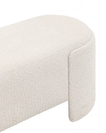 Банкетка Такс букле Белый / Taks_3