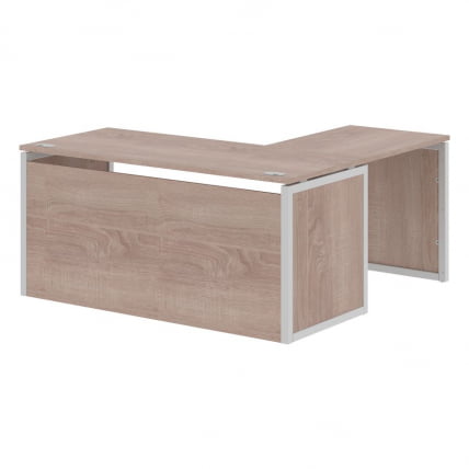 Стол письменный угловой левый КСТЕН-КП КСКПCТ 1615Х Л Дуб Сонома Серый / XTEN-QP XQPCT 1615H L_0