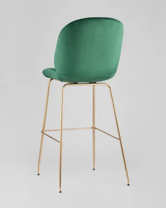 Стул барный Беетле Лите ПУ со спинкой Изумрудный / Beetle Lite PU_5