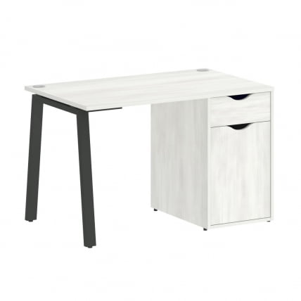 Стол письменный ХОМЕ ОФФИCЕ ВР.СП-3-118.1.А Снежная Платина/Антрацит металл / HOME OFFICE VR.SP-3-118.1.A_0