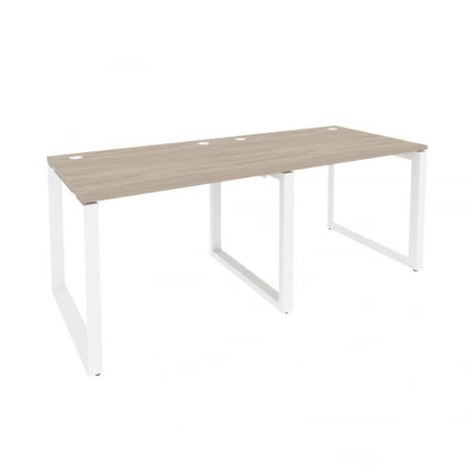 Рабочая станция на О-образном м/к ОНИКС О.МО-РС-2.1.8 Дуб Аттик/Белый / ONIX O.MO-RS-2.1.8_0