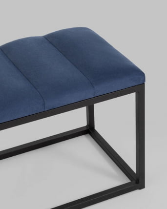 Банкетка Хостен велюр Синий_2