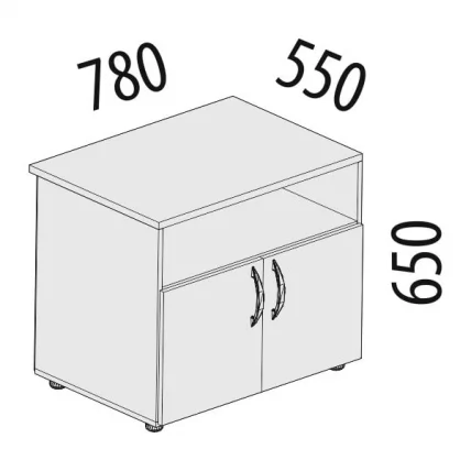 Тумба под оргтехнику Альфа 63.45 Дуб кобург_1