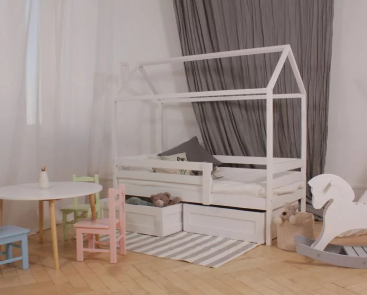 Кровать-домик РооРоом кд-33Р с ящиками Розовый / RooRoom_0