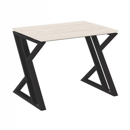 Стол рабочий ЛОФТ ВР.Л-СРЗ-1.7 Металл черный Денвер светлый / LOFT VR.L-SRZ-1.7_0