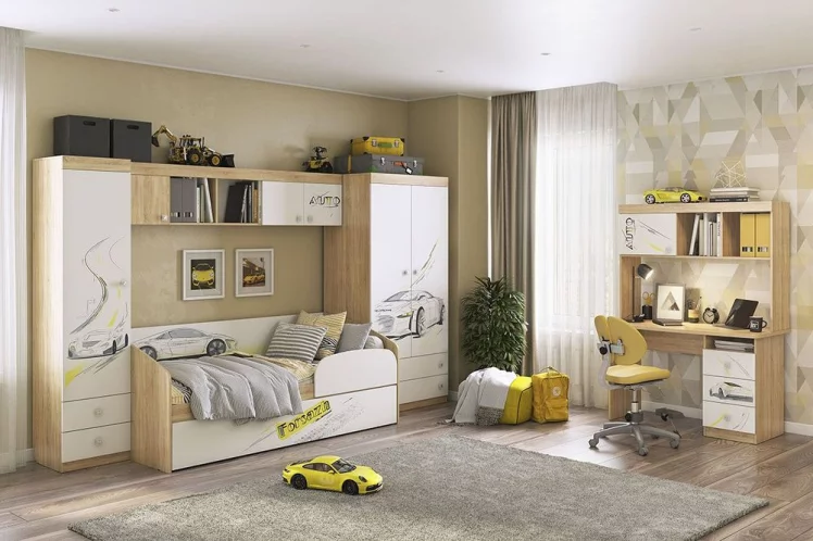 Стол Форсаж МКФ-05 Дуб сонома/белый / MKF-05_3