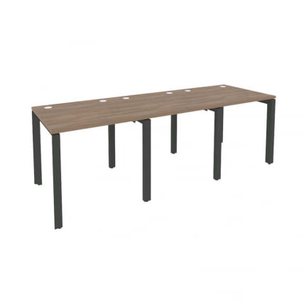 Рабочая станция на П-образном м/к ОНИКС О.МП-РС-3.0.8 Дуб Аризона/Антрацит / ONIX O.MP-RS-3.0.8_0