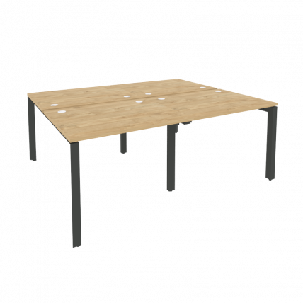 Рабочая станция на П-образном м/к ОНИКС О.МП-Д.РС-4.1.8 Тиквуд Светлый/Антрацит / ONIX O.MP-D.RS-4.1.8_0