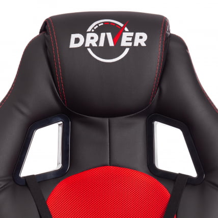 Кресло ДРИВЕР (22) кож/зам/ткань, черный/красный, 36-6/ТВ-08 / DRIVER 36-6/TW-08_7