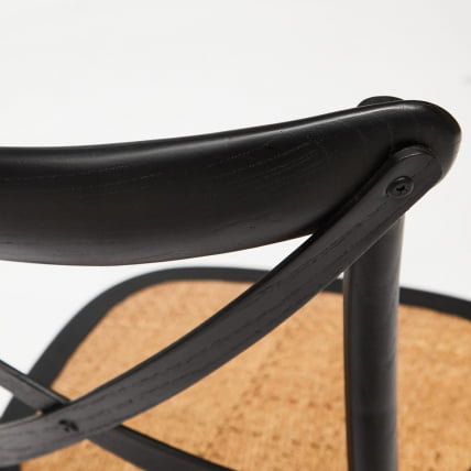 Стул CРОСС (мод.CБ2001) дерево береза, 49.5*53.5*87, черный / CROSS (mod.CB2001)_6