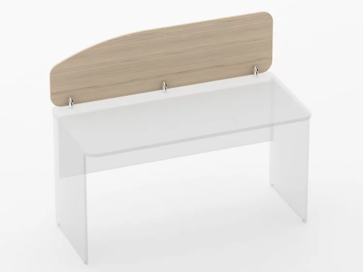 Экран разделительный Глассй 5.12.14 Бук светлый / Glassy_0