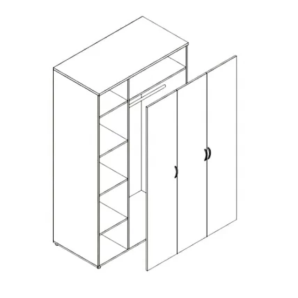 Шкаф Проспект Р.Ш-9 дуб_0