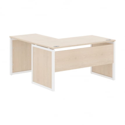 Стол письменный угловой правый КСТЕН-КП КСКПCТ 1415 Р Бук Тиара Белый / XTEN-QP XQPCT R_0