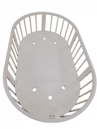 Кровать-трансформер с двумя матрасами Меррй Хаппй Мини матовая Белая / Merry Happy Mini_7