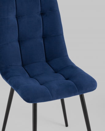 Стул Оливер велюр Темно-синий / Oliver_7