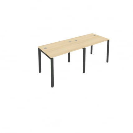 Рабочая станция на 2 раб.места Метал Сйстем Б.СМ-2.1 Акация/Антрацит / Metal System_0