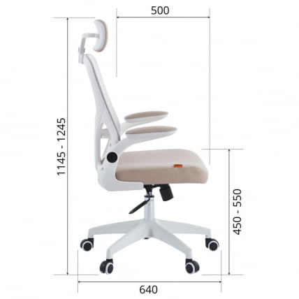 Кресло руководителя CХАИРМАН CХ633 Бежевый / CHAIRMAN CH633_8