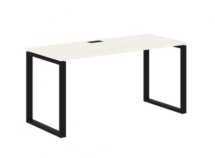 Стол письменный ЕДИС ЕКСТ 1567 Ясень Траун Черный / EDIS EQST_0