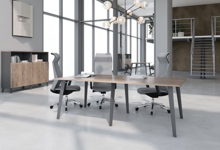 Кабинет для совещаний ДЖАЙ №5 Дуб Каньон Антрацит / JAY_0