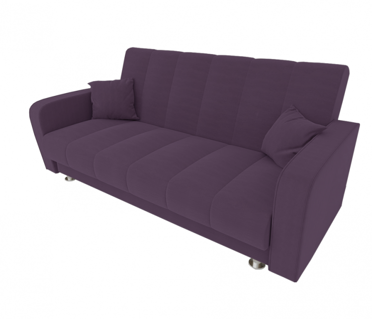 Диван Сидней Книжка (Берхоусе) Цвет фасада: Бордо Велюто 25; Тип: Прямой; Материал фасада: Металл/Велюр / (Berhouse)_0