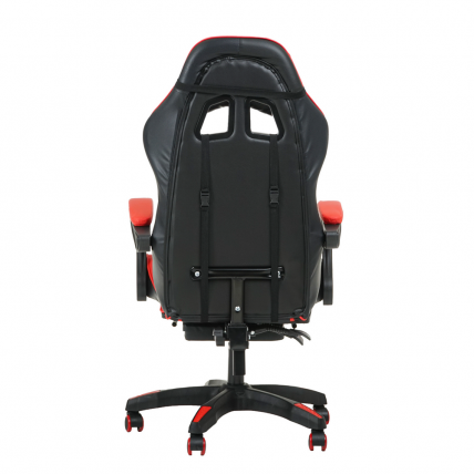 Кресло 1206 КИНГКУЕЕН цвет черный/красный с массажем 1206-блаcк-ред-масс / KINGQUEEN 1206-black-red-mass_3