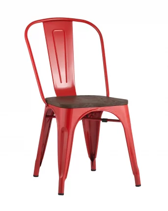 Стул Толикс Воод 850 Красный / Tolix Wood_0