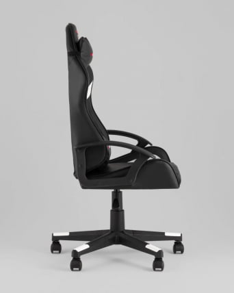 Кресло спортивное ТопЧаирс Варден черно-белый / TopChairs Warden_4
