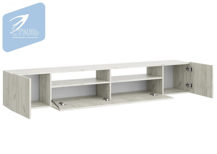 Тумба под ТВ Соло-16 ТВ Дуб крафт белый / TV_1