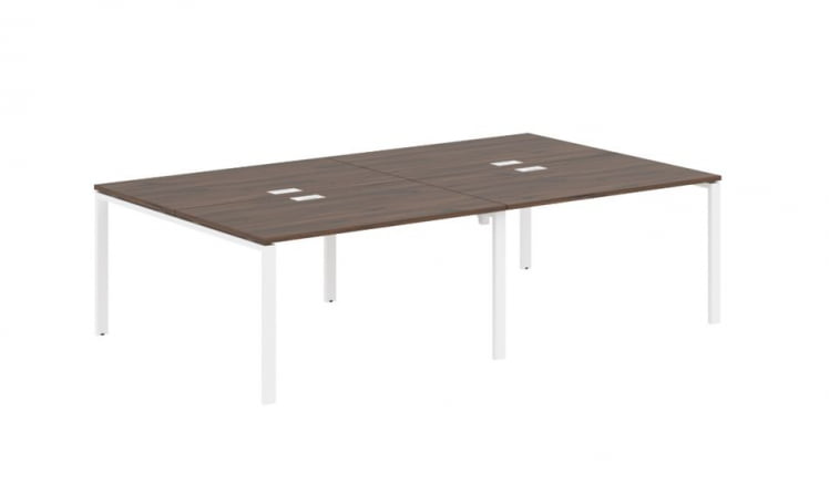 Бенч-система 4-местная ЕДИС ЕУВСТ 2716 Дуб Денвер темный Белый / EDIS EUWST_0