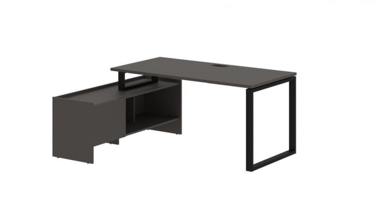 Стол с тумбой ЕДИС ЕКCТ 17814 Мокко Черный / EDIS EQCT_0