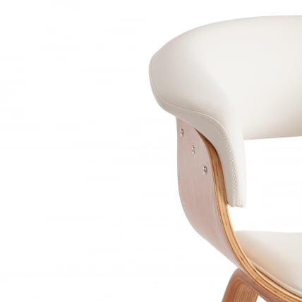 Стул ВИМТА (мод.8021) дерево / экокожа, 69х56х77 см, натуральный/белый / VIMTA (mod.8021)_6