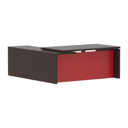 Стол руководителя правый Торр ЛУКС ТЛCТ 1820 Р Венге Магия Красный / Torr LUX TLCT R_0