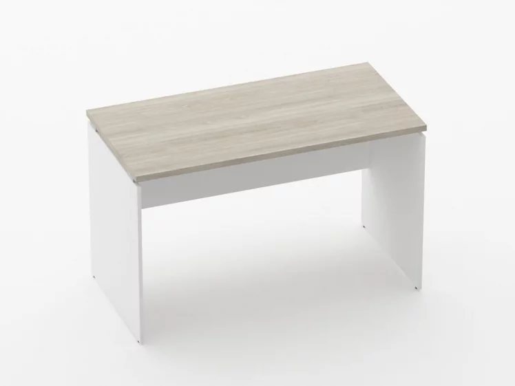 Стол прямой Дека ЛДСП каркас 75.06.12 Дуб Сантана светлый/Белый / Deka_0