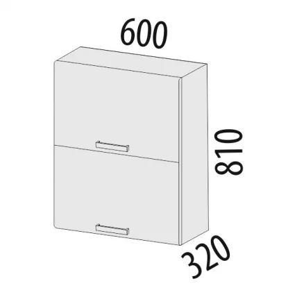 Шкаф кухонный Графит 74.96 Сосна Астрид /Ваниль/Графит_1