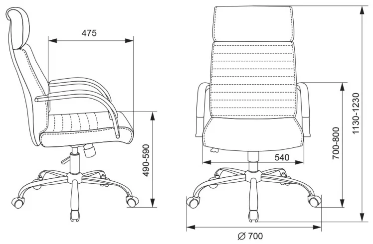 Кресло руководителя Бюрократ Т-8010Н/СЛ/БЛАCК / T-8010N/SL/BLACK_4