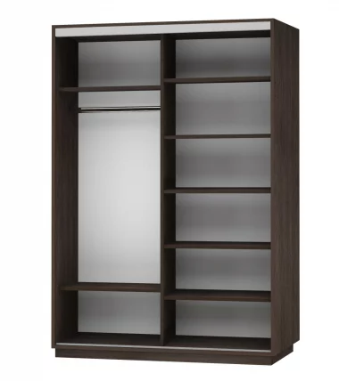 Шкаф-купе двухдверный Экспресс Дуо 1600х2200х Лондон/Венге / 1600х2200h_1