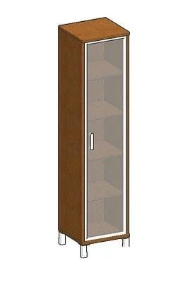 Стеллаж стекло в раме В431.8 Л Дуб девон / L_0
