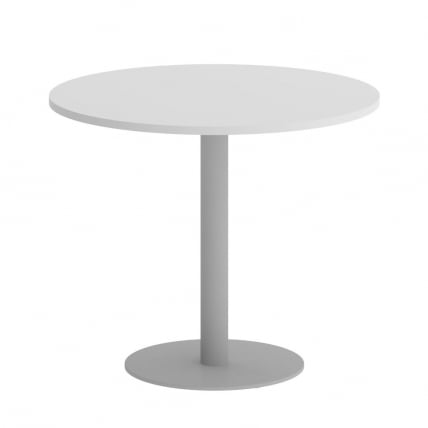 Стол журнальный круглый ХОМЕ ОФФИCЕ ВР.СП-5-90.1 Белый/Серый металл / HOME OFFICE VR.SP-5-90.1_0